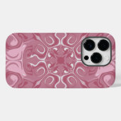 手描きピンクマーブルスマホケース Case-Mate iPhoneケース (裏面 (横))