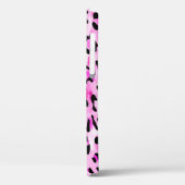 手描きピンク色のシームレスヒョウ柄 Case-Mate iPhoneケース (裏面 / 左)