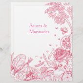 手描きピンク野菜レシピ部門 (正面/裏面)