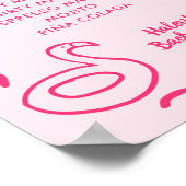 手描きファイナルフラミングルバチェロレッテ飲料 ポスター (角)