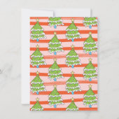 手描きファンキークリスマスツリーのライトパーティー 招待状 (裏面)