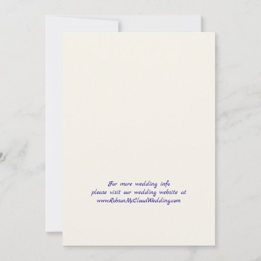 手描きファンキーシャンパンウェディング日付を保存 招待状 (裏面)