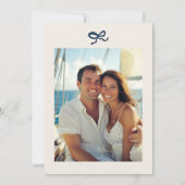 手描きファンキービーチ航海の婚約パーティ 招待状 (裏面)