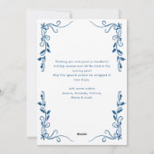 手描きファンキー落書きレトロクリスマスフォト シーズンカード (裏面)