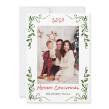 手描きファンキー落書きレトロクリスマスフォト