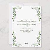 手描きファンキー落書きレトロクリスマスフォト シーズンカード (裏面)