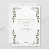 手描きファンキー落書きレトロクリスマスフォト シーズンカード (裏面)