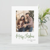 手描きファンキー落書きレトロクリスマスフォト シーズンカード (スタンド正面)