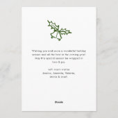 手描きファンキー落書きレトロクリスマスフォト シーズンカード (裏面)