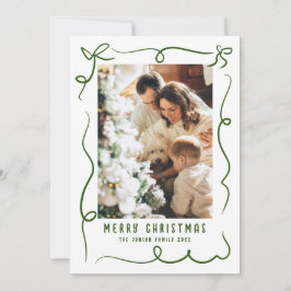 手描きファンキー落書きレトロクリスマスフォト シーズンカード