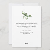 手描きファンキー落書きレトロクリスマスフォト シーズンカード (裏面)