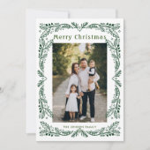 手描きファンキー落書きレトロクリスマス2写真 シーズンカード (正面)