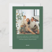 手描きファンキー落書きレトロクリスマス2写真 シーズンカード (裏面)