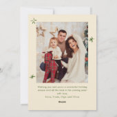 手描きファンキー落書きレトロクリスマス2写真 シーズンカード (裏面)