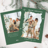 手描きファンキー落書きレトロクリスマス2写真 シーズンカード