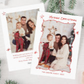 手描きファンキー落書きレトロクリスマス2写真 シーズンカード