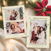 手描きファンキー落書きレトロクリスマス3写真 シーズンカード