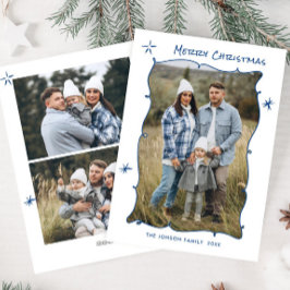 手描きファンキー落書きレトロクリスマス3写真 シーズンカード