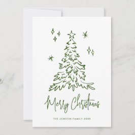 手描きファンキー落書きレトロクリスマス シーズンカード