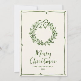 手描きファンキー落書きレトロクリスマス シーズンカード