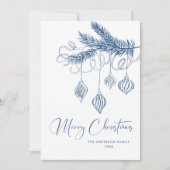 手描きファンキー落書きレトロクリスマス シーズンカード (正面)