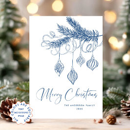 手描きファンキー落書きレトロクリスマス シーズンカード