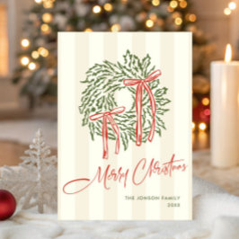 手描きファンキー落書きレトロクリスマス シーズンカード