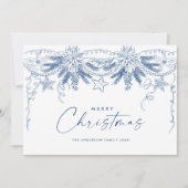 手描きファンキー落書きレトロクリスマス シーズンカード (正面)