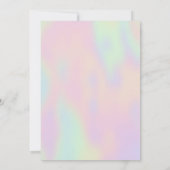 手描きフクロウ 招待状 (裏面)