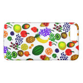 手描きフルーツメドレー模様 Case-Mate iPhoneケース (裏面(横))