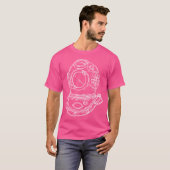 手描きフロシュマンダイビングヘルメット Tシャツ (正面フル)
