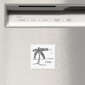 手描きフロリダビーチ磁石 マグネット (インサイチュ (食洗機))
