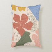 手描きフローラのシームレスなパターン、クリエイティブのコラグ アクセントクッション (正面(垂直))