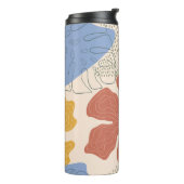 手描きフローラのシームレスなパターン、クリエイティブのコラグ タンブラー (回転左)