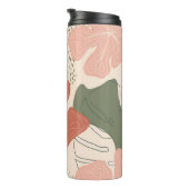 手描きフローラのシームレスなパターン、クリエイティブのコラグ タンブラー (回転右)