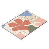 手描きフローラのシームレスなパターン、クリエイティブのコラグ ノートブック (左側)