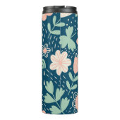 手描きフローラのステッチ生地。船員模様  タンブラー (裏面)