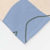 手描きフローラシームレスパターン、クリエイティブコラ フリースブランケット (角)