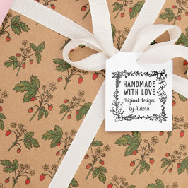 手描きフローラスクエア手作り愛 ラバースタンプ