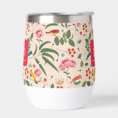 手描きフローラバズビーズボタニカルモノグラム (左面)