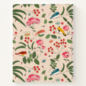 手描きフローラバズビーズボタニカルモノグラム ノートブック (裏面)