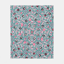 手描きフローラベビーブランケット – ソフト&コージークスト フリースブランケット