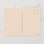 手描きフローラ鳥蜂の植物模様 シーズンポストカード (裏面)