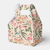 手描きフローラ鳥蜂の植物模様 フェイバーボックス (裏面サイド)