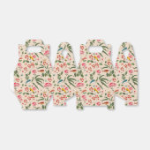 手描きフローラ鳥蜂の植物模様 フェイバーボックス (折り畳みなし)