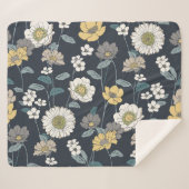 手描きフローラ、シームレスパタ芸術的ーン。 シェルパブランケット (正面(横))