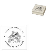 手描きブックフラワーズカスタムライブラリー ラバースタンプ (押印)