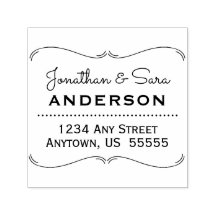 手描きブラケットフレーム差出人住所