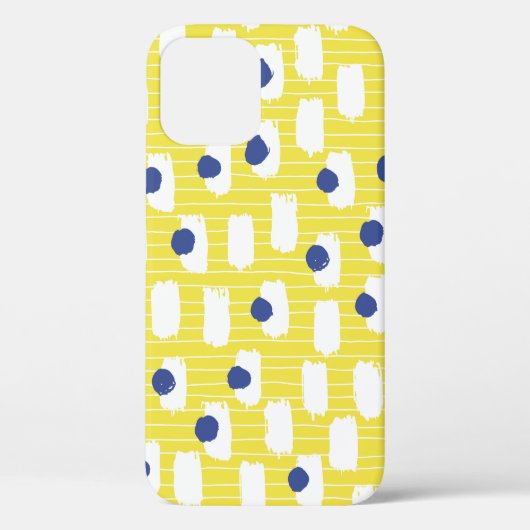 手描きブラシストロークのシームレスなパターン。 Case-Mate iPhoneケース (裏面)