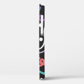 手描きブラシ抽象芸術パターン，ジグザグ，線 Case-Mate iPhoneケース (裏面 / 左)